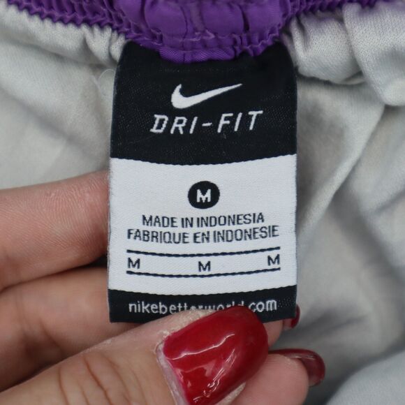 Nike Shorts Womens M Purple Dri Fit Dolphin Style Active Work Out Fitness Bottom - Picture 2 of 16